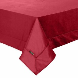 Eurofirany Obrus 145x220 Velvet bordowy welurowy