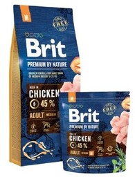 Brit Premium By Nature Adult M Z Kurczakiem