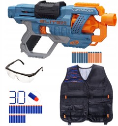Nerf Elite Commander Strzałki Kamizelka Okulary