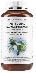 Olej Z Nasion Czarnuszki Siewnej, 400 kaps.
