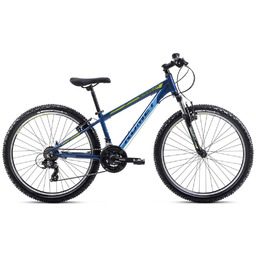 Rower górski ROMET RAMBLER R6.1 2024 ciemno-niebiesko-limonkowy, 17,