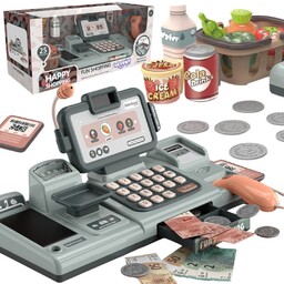 WOOPIE Kasa Sklepowa Dla Dzieci Skaner Waga Mikrofon