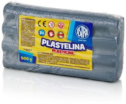 Plastelina Astra 500g metaliczna srebrna 108773