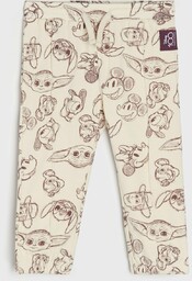 Sinsay - Spodnie dresowe Disney 100 - Kremowy