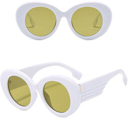 Stylion Okulary przeciwsłoneczne z filtrem UV400 STL32E biały/zielony