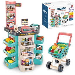 WOOPIE Sklep Supermarket i Wózek Koszyk Sklepowy Kasa