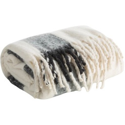 EUROFIRANY Koc Moher 130 x 170 cm Czarno-kremowy