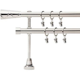 Karnisz podwójny metalowy Davi 19 mm 160 cm