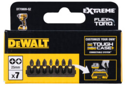 DeWALT Zestaw 7 Końcówek Udarowych PH/PZ 1/4" EXTREME