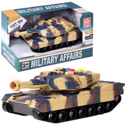 Czołg wojskowy moro światła dźwięk ZA4267 BE