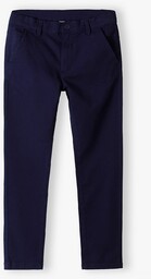 Granatowe eleganckie spodnie chinosy dla chłopca