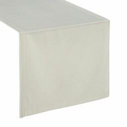 Eurofirany Obrus bieżnik 40x140 Velvet biały welurowy
