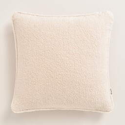 POSZEWKA DEKORACYJNA BOUCLE - BEŻOWA JASNA 45x45