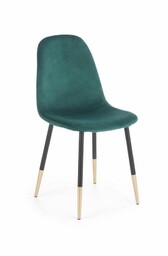 Krzesło k379 ciemny zielony (tkanina velvet) halmar