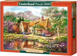 Castorland CSC300365 Hobby Panoramiczny Zmierzch w Drewnie Zielony