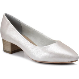 CZÓŁENKA TAMARIS 1-22300-24 SREBRNE SKÓRZANE-38