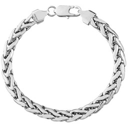 Męska bransoletka łańcuch spłaszczony ze stali szlachetnej