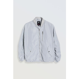 Kurtka dziewczęca 140 przejściowa z kapturem Bomberka szara