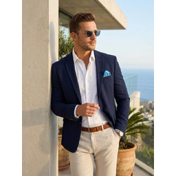 Marynarka męska casual granatowa Denley Aliso