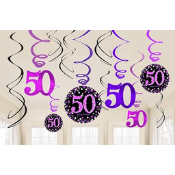 Swirls 12CT PINK CLBRTN 50