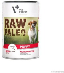 RAW PALEO Puppy Monoprotein WOŁOWINA dla szczeniąt 400g
