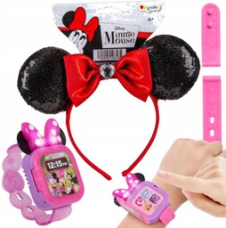 Disney Myszka Minnie Smartwatch I Cekinowa Opaska