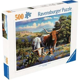 RAVENSBURGER Puzzle Krowy długorogie 12000826 (500 elementów)
