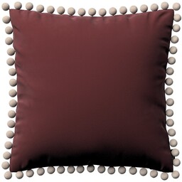 Poszewka Wera na poduszkę, bordowy, 45 x 45