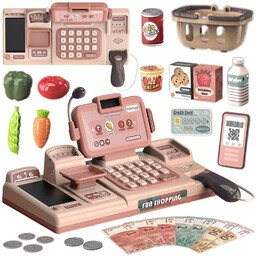 WOOPIE Kasa Sklepowa Dla Dzieci Skaner Waga Mikrofon