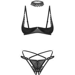 Donarella komplet 3-częściowy otwarty M/L Obsessive