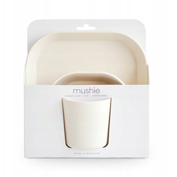 Mushie: Zestaw Obiadowy – Square Ivory 5715239028507
