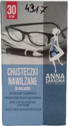 Chusteczki nawilżane do okularów 30 sztuk Anna Zaradna