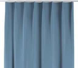 Zasłona na haczykach flex pojedynczych, niebieski, Blackout Semi