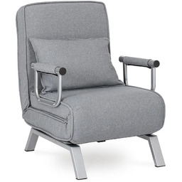 Elior Szary fotel relaksacyjny z funkcją spania M3-W74