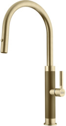 Bateria Mythos Masterpiece pull-out spray Złoty