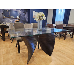 Stół PI 140 90 76 cm szklany blat,