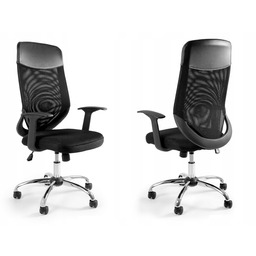 Krzesło Obrotowe Mobi Plus Czarne Biuro Dom Ergonomiczne
