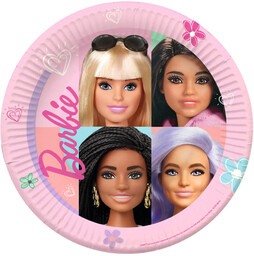 Talerzyki urodzinowe Barbie - 23 cm - 8