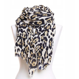 Jesienny Szal Damski Szalik Modny Elegancki W Panterkę