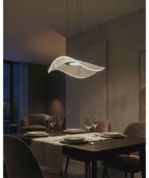 Azzardo Modernistyczna lampa wisząca MEDUSA przezroczysta czarna AZ6788