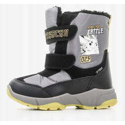 Śniegowce Pokemon Pikachu Wysokie Ocieplane Buty Zimowe Membrana