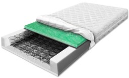 Materac bonellowy 160x200 sprężynowy z pianką wysoko sprężystą