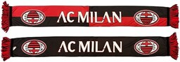 AC Milan oficjalny szalik poliestrowy Milan, czerwony/czarny, jeden