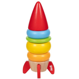 Układanka na paliku Rakieta kosmiczna Goki 58306 drewniana