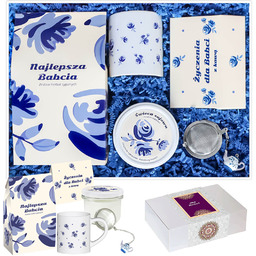 Gotowy zestaw prezentowy Najlepsza Babcia kawa aromatyzowana PREMIUM