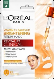 LOREAL Revitalift Clinical Witamina C* Maska-serum rozświetlająca