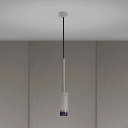 Lampa wisząca punktowa Exhaust Linear Stalowa Szara