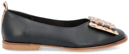 Eleganckie baleriny ze skóry - BOCCATO 010.1381 CZARNE