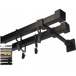 Karnisz Metalowy Kwadro Podwójny 220 cm