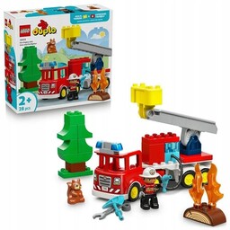 Lego Duplo Wóz strażacki z wężem i strażakiem